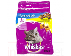 Kačių maistas whiskas Sterile suaugusioms katėms su vištiena 300g